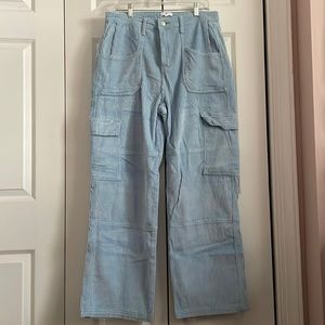 BP Baby Blue Corduroy Wide Leg Pants